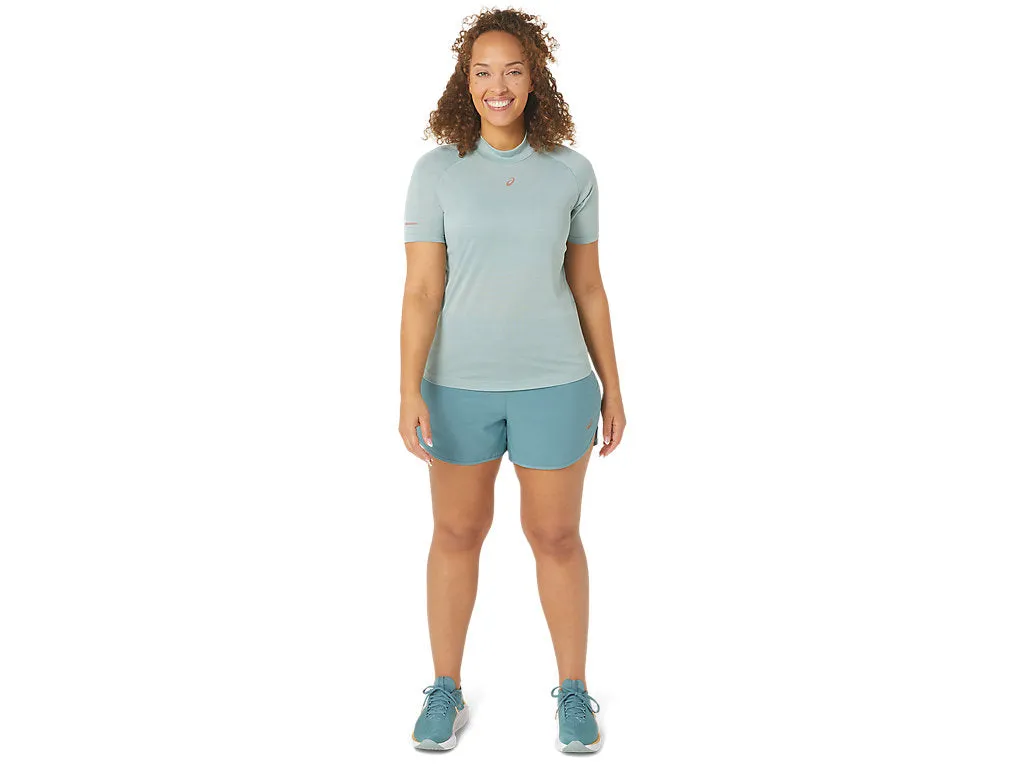 Woman's Nagino Run SS Top - OCEAN HAZE